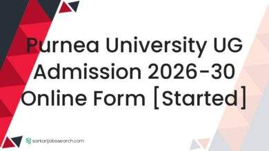 Purnea University UG Admission 2026-30 Online Form [Started]