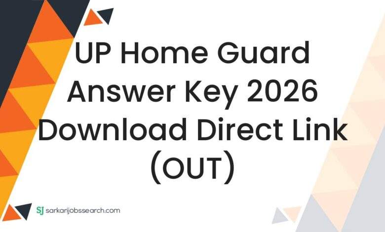 UP Home Guard Answer Key 2026 Download Direct Link (OUT)