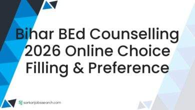 Bihar BEd Counselling 2026 Online Choice Filling & Preference