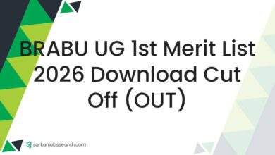 BRABU UG 1st Merit List 2026 Download Cut Off (OUT)