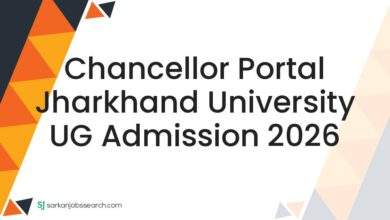 Chancellor Portal Jharkhand University UG Admission 2026
