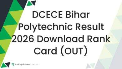 DCECE Bihar Polytechnic Result 2026 Download Rank Card (OUT)