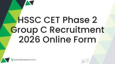 HSSC CET Phase 2 Group C Recruitment 2026 Online Form
