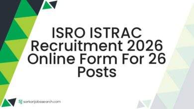 ISRO ISTRAC Recruitment 2026 Online Form For 26 Posts