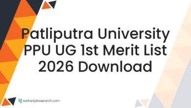 Patliputra University PPU UG 1st Merit List 2026 Download 7 Patliputra University PPU UG 1st Merit List 2026 Download
