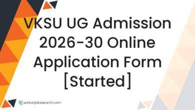 VKSU UG Admission 2026-30 Online Application Form [Started]