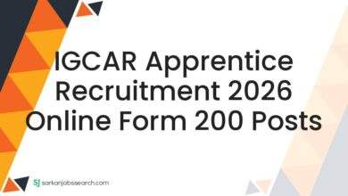 IGCAR Apprentice Recruitment 2026 Online Form 200 Posts