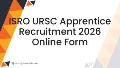 ISRO URSC Apprentice Recruitment 2026 Online Form