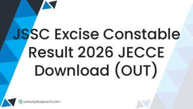 JSSC Excise Constable Result 2026 JECCE Download (OUT)