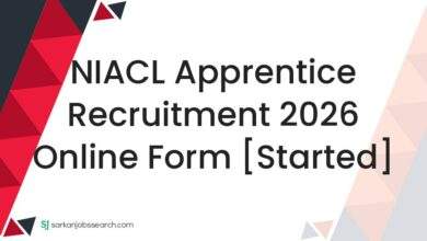 NIACL Apprentice Recruitment 2026 Online Form [Started]