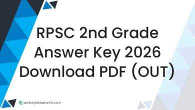 RPSC 2nd Grade Answer Key 2026 Download PDF (OUT)