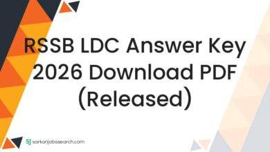 RSSB LDC Answer Key 2026 Download PDF (Released)