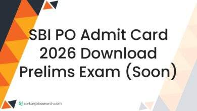 SBI PO Admit Card 2026 Download Prelims Exam (Soon)