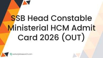 SSB Head Constable Ministerial HCM Admit Card 2026 (OUT) 7 SSB Head Constable Ministerial HCM Admit Card 2026 (OUT)