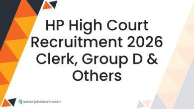 HP High Court Recruitment 2026 Clerk, Group D & Others