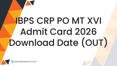 IBPS CRP PO MT XVI Admit Card 2026 Download Date (OUT)