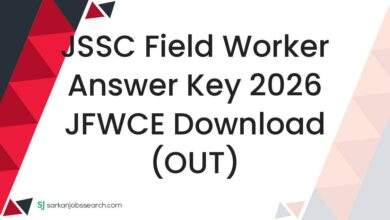 JSSC Field Worker Answer Key 2026 JFWCE Download (OUT)