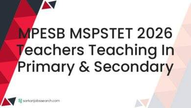 MPESB MSPSTET 2026 Teachers Teaching in Primary & Secondary 7 MPESB MSPSTET 2026 Teachers Teaching in Primary & Secondary