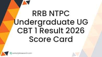 RRB NTPC Undergraduate UG CBT 1 Result 2026 Score Card 7 RRB NTPC Undergraduate UG CBT 1 Result 2026 Score Card