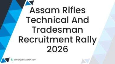 Assam Rifles Technical and Tradesman Recruitment Rally 2026