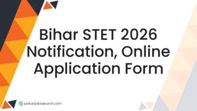 Bihar STET 2026 Notification, Online Application Form