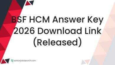 BSF HCM Answer Key 2026 Download Link (Released)