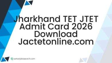 Jharkhand TET JTET Admit Card 2026 Download jactetonline.com
