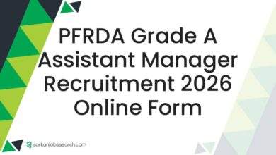 PFRDA Grade A Assistant Manager Recruitment 2026 Online Form