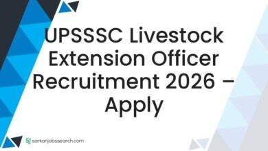 UPSSSC Livestock Extension Officer Recruitment 2026 – Apply
