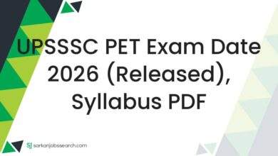 UPSSSC PET Exam Date 2026 (Released), Syllabus PDF