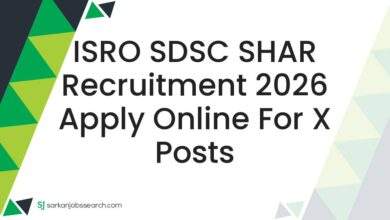 ISRO SDSC SHAR Recruitment 2026 Apply Online For x Posts
