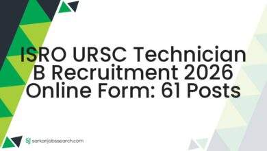 ISRO URSC Technician B Recruitment 2026 Online Form: 61 Posts 7 ISRO URSC Technician B Recruitment 2026 Online Form: 61 Posts