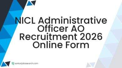 NICL Administrative Officer AO Recruitment 2026 Online Form