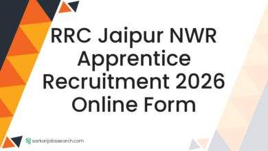 RRC Jaipur NWR Apprentice Recruitment 2026 Online Form 7 RRC Jaipur NWR Apprentice Recruitment 2026 Online Form